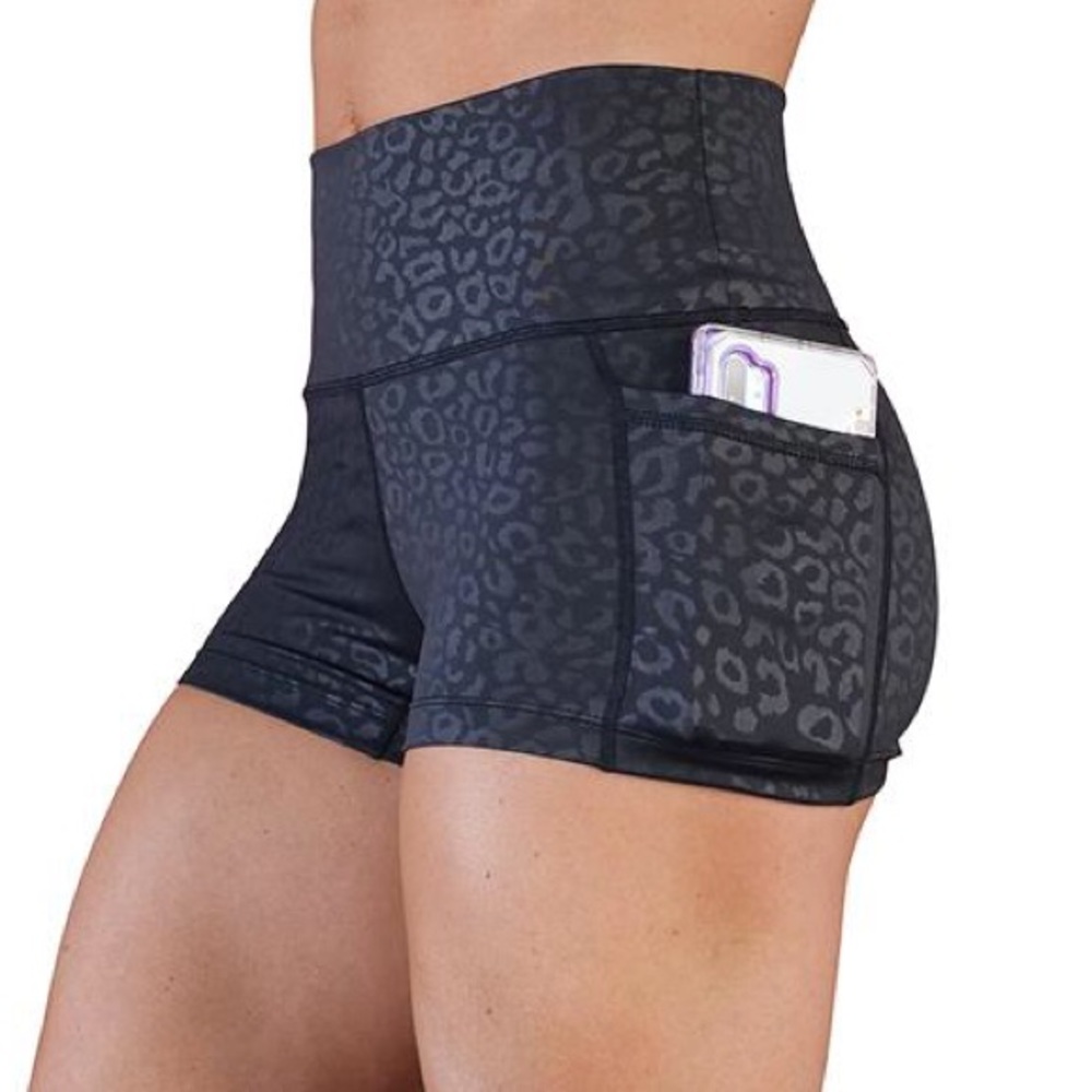 CVG CONSTANTLY VARIED GEAR Black Leopard Shorts